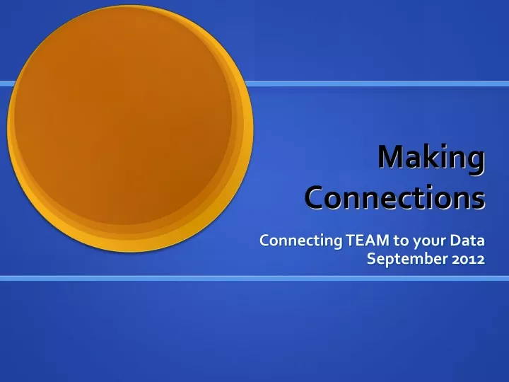making connections