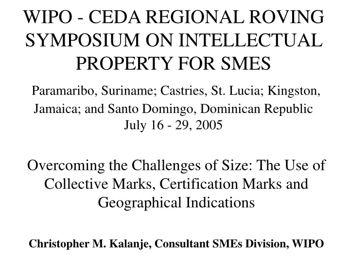 wipo ceda regional roving symposium