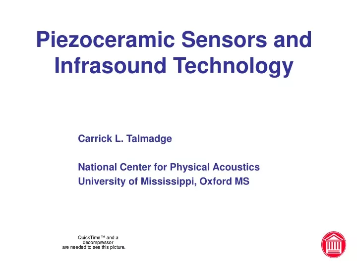 piezoceramic sensors and infrasound technology