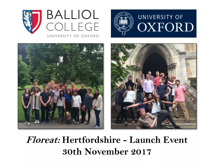 floreat hertfordshire launch event 30th november