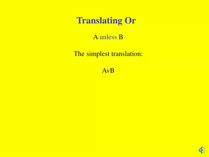 translating or