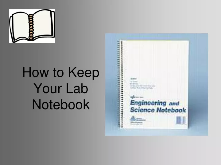 how to keep your lab notebook