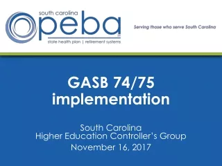 GASB 74/75 implementation