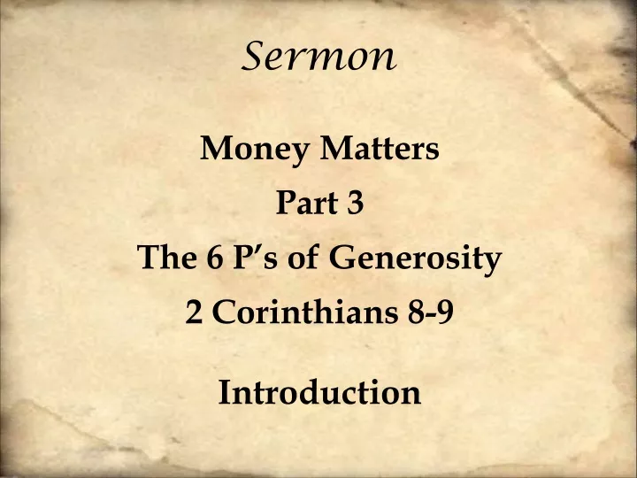 sermon