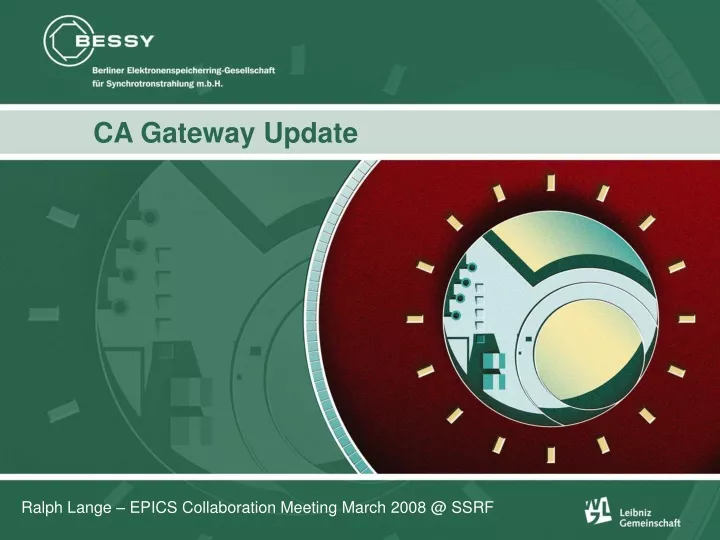 ca gateway update