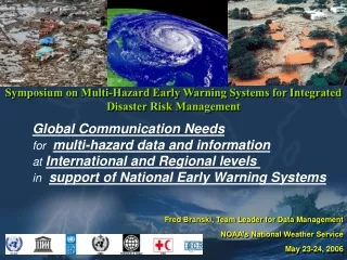 Symposium on Multi-Hazard Early Warning Systems for Integrated Disaster Risk Management