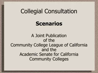 Collegial Consultation