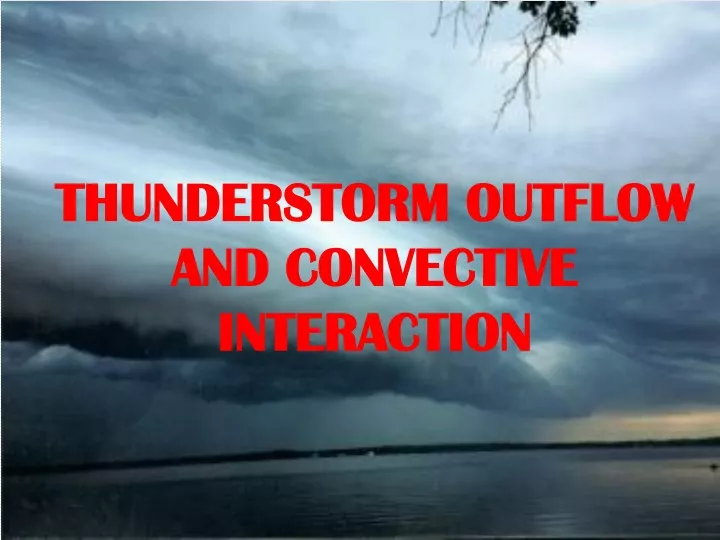 thunderstorm outflow and convective interaction