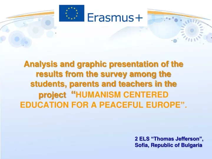analysis and graphic presentation of the results