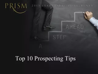 Top 10 Prospecting Tips