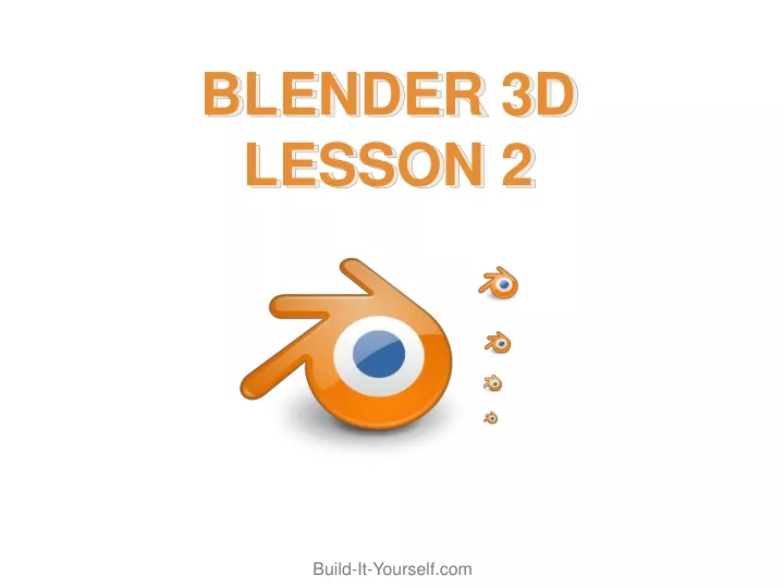 blender 3d lesson 2