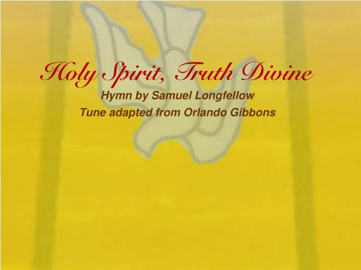 holy spirit truth divine