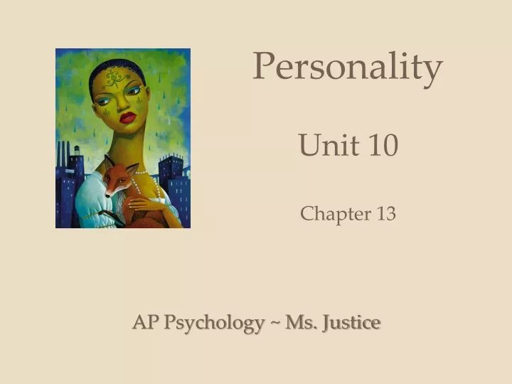 personality unit 10 chapter 13
