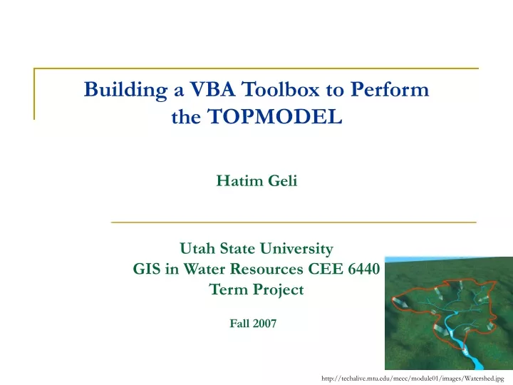 utah state university gis in water resources cee 6440 term project