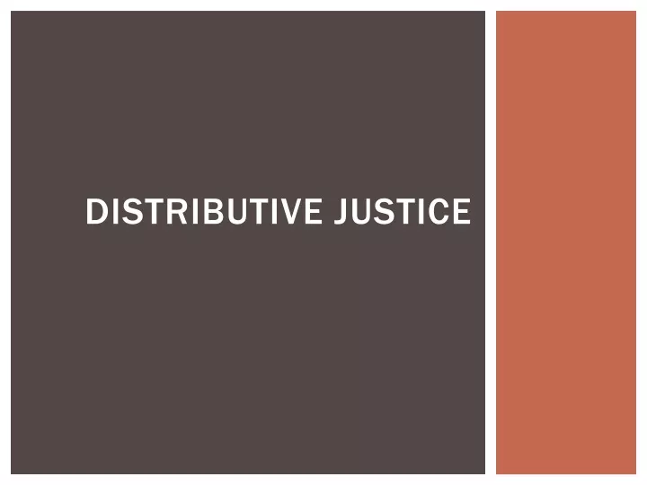 distributive justice