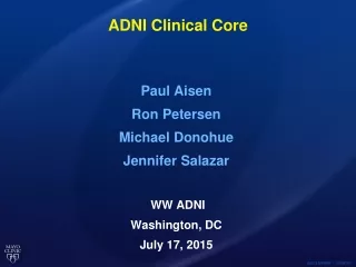 ADNI Clinical Core