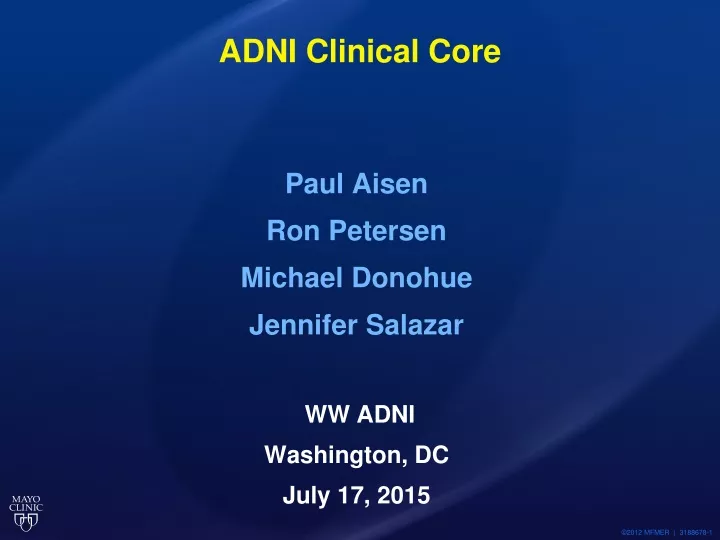 adni clinical core