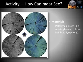 Activity  — How Can radar See?