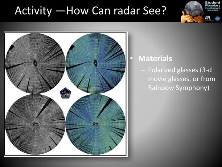 activity how can radar see