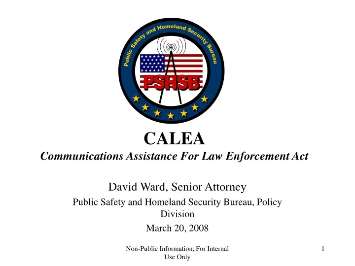calea communications assistance for law enforcement act