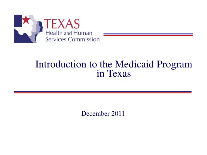 introduction to the medicaid program in texas
