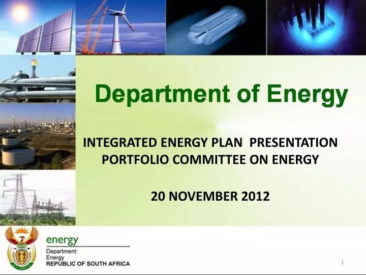integrated energy plan presentation portfolio