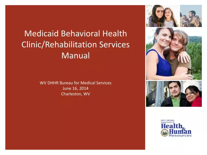 medicaid behavioral health clinic rehabilitation services manual