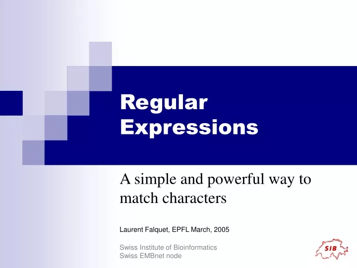 regular expressions