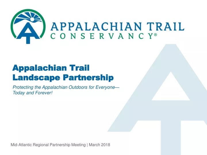 appalachian trail landscape partnership