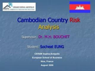 Cambodian Country Risk Analysis