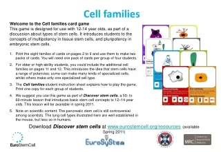 Cell families