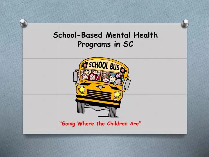 school based mental health programs in sc