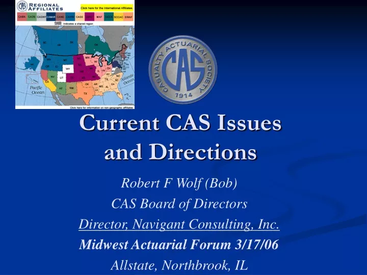 current cas issues and directions