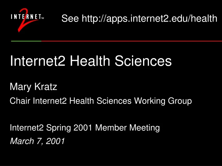 internet2 health sciences