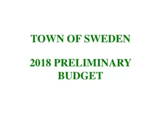 TOWN OF SWEDEN