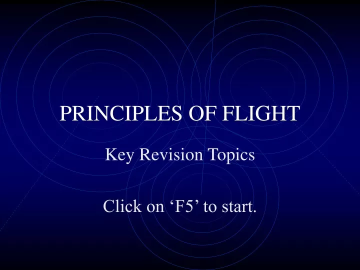 principles of flight