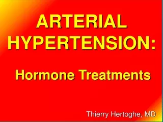 ARTERIAL HYPERTENSION: Hormone  Treatments