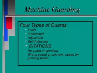 Machine Guarding