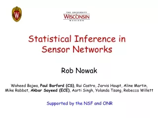 Statistical Inference in Sensor Networks