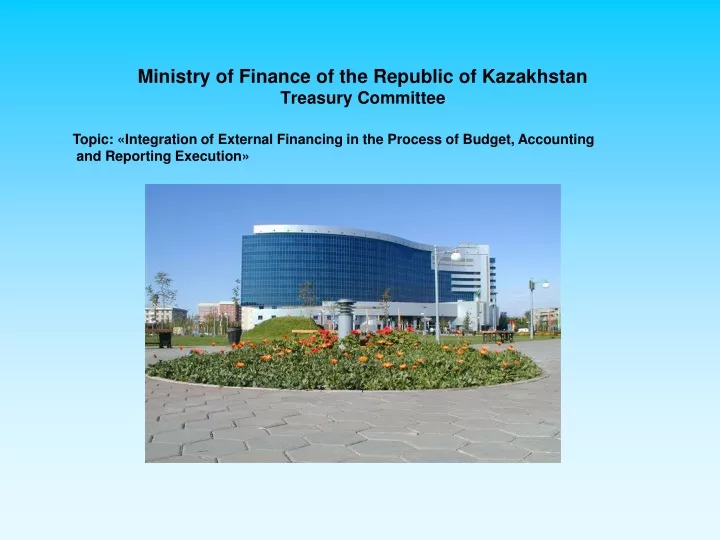 ministry of finance of the republic of kazakhstan treasury committee