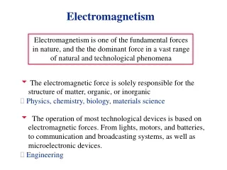 Electromagnetism