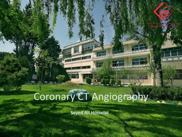 coronary ct angiography seyed ali hosseini