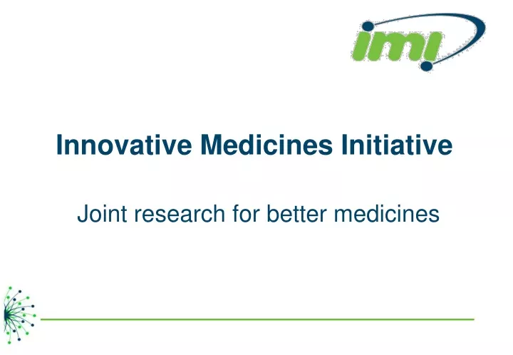 innovative medicines initiative