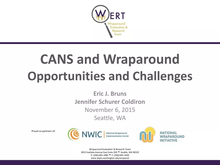 cans and wraparound opportunities and challenges