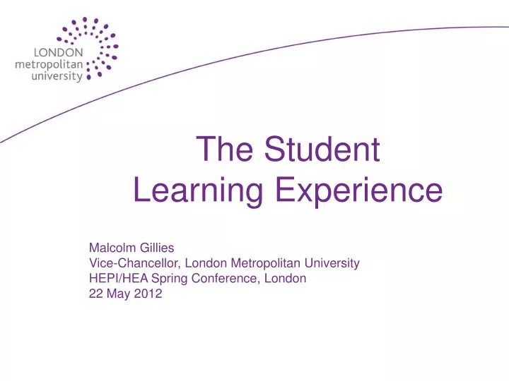 the student learning experience