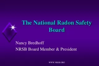The National Radon Safety Board