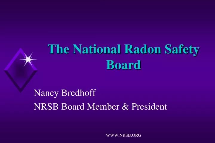 the national radon safety board