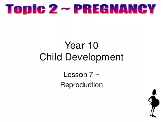 Year 10  Child Development