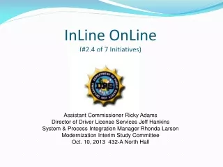 InLine OnLine (#2.4 of 7 Initiatives)
