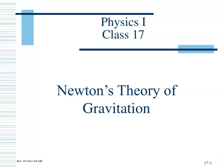 physics i class 17
